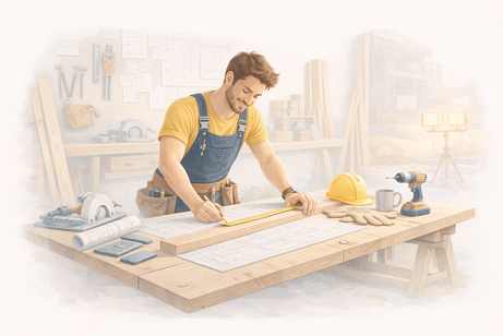 Artisan organisant ses documents